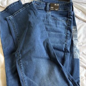 Express Blue Straight Jeans Classic Denim